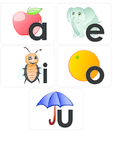 Vowels Flashcard Set AEIOU