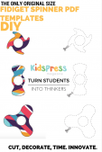 DIY Fidget Spinner - Original Size PDF Template for Kids